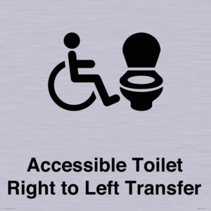 Accessible Toilet with Right to Left Transfer